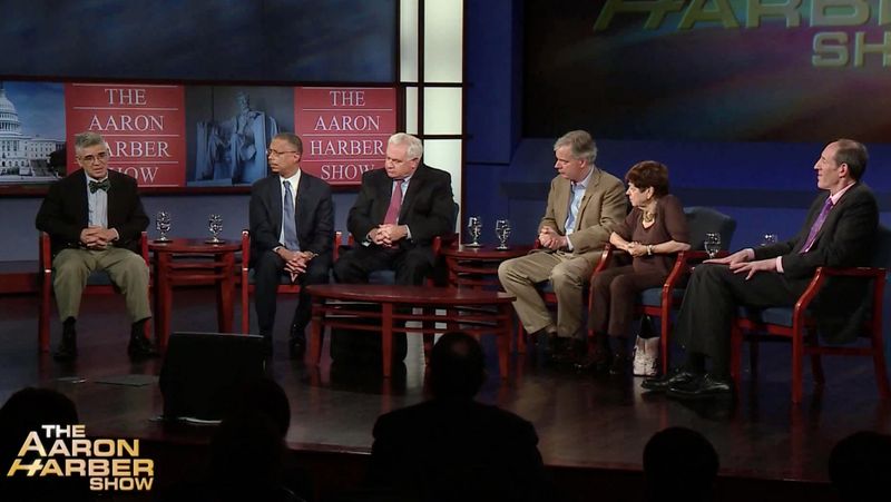 Aaron in Washington D.C. moderating The Great Economics Debate