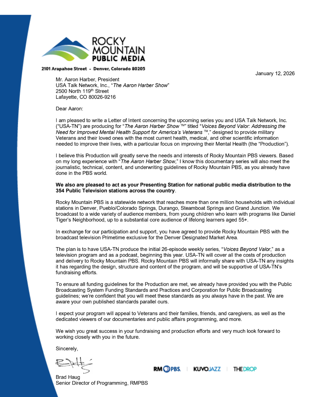 Rocky Mountain Public Media Letter